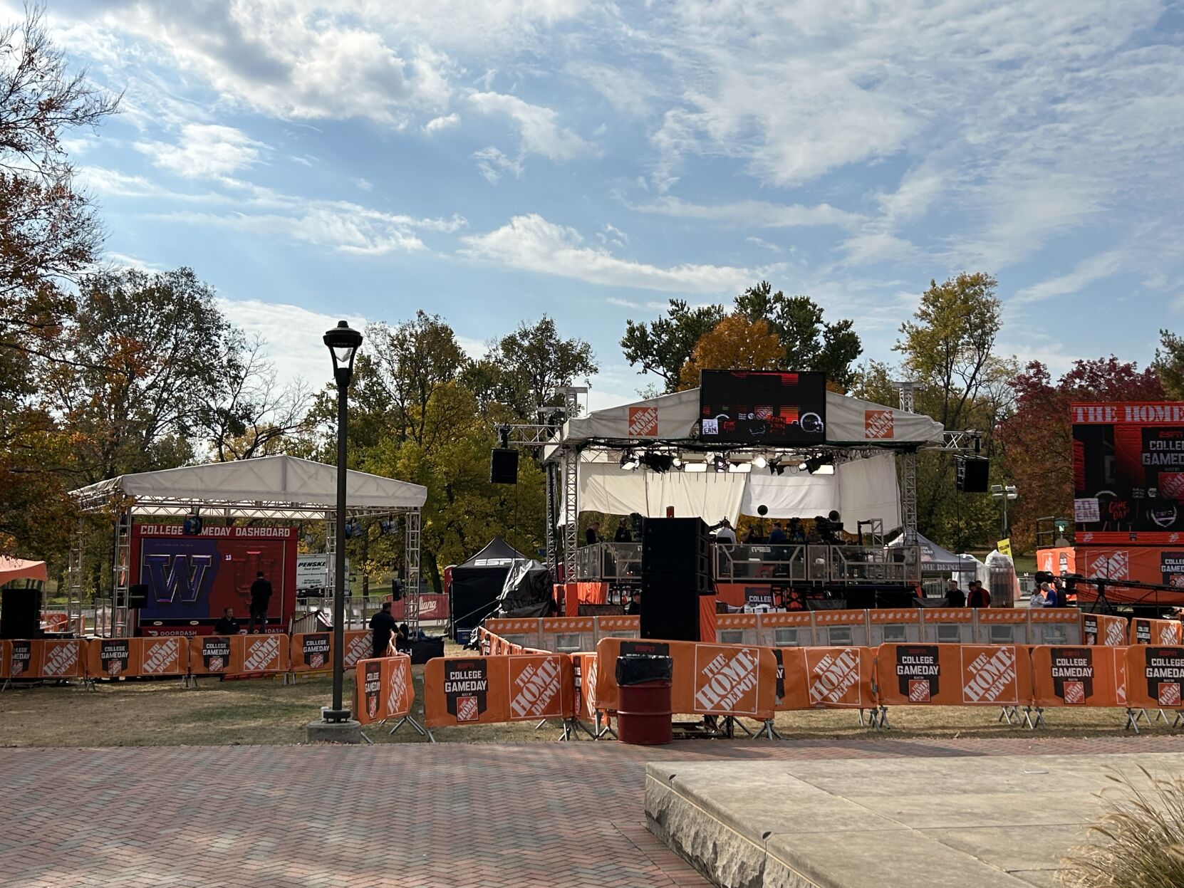 ESPN COLLEGE GAMEDAY PREP IN BLOOMINGTON